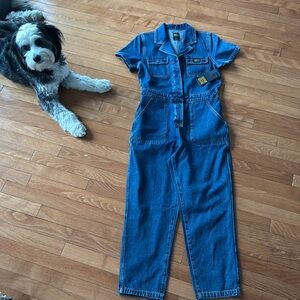 RVCA Recession Denim Jumpsuit - Size S
